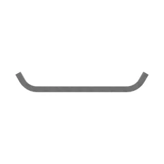 Caterpillar Dual Tube Clip — three-quarter view