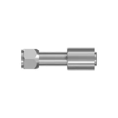 Caterpillar 10.3mm Diamètre intérieur Couplage de tuyau droit — vue de trois quarts