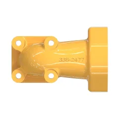 Caterpillar 3/8-18 NPTF, 3/8-18-2B Water Line CODO — vista en tres cuartos