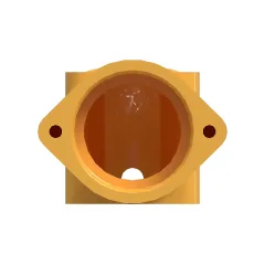 Caterpillar 3/8-18 NPTF, 3/8-18-2B Water Line CODO — vista en tres cuartos