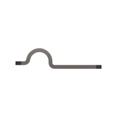 Caterpillar 12.70mm Single Tube Half Slot Clip — açılı görünüm