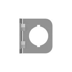 Caterpillar Roof Hatch Weld Nut Lock Bracket — açılı görünüm