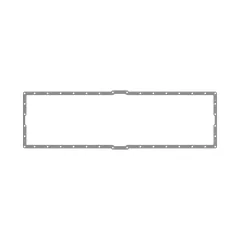 Caterpillar 0.8mm Thick Oil Pan Gasket — Dreiviertelansicht