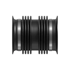 Caterpillar 160mm Comprimento total de aço inoxidável Bellows — vista de três quartos