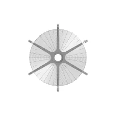 Caterpillar Fan Koruma — açılı görünüm