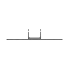 Caterpillar 4mm Thick Monitor PANTALLA Mount PLACA — vista en tres cuartos