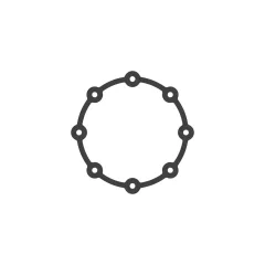 Caterpillar 1.6mm Thick Air Lines Housing Gasket — three-quarter view