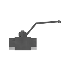 Caterpillar 85mm Long Stop Ball Valve — açılı görünüm