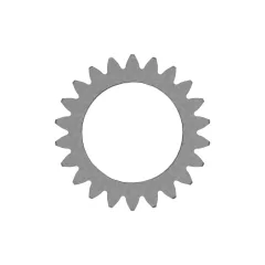 Caterpillar 22 Teeth Steel Planet Spur — vista en tres cuartos