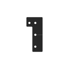 Caterpillar Articulation Hitch Guard Support Flap — three-quarter view