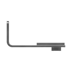 Caterpillar 4mm Thick Breather Mount Bracket — three-quarter view