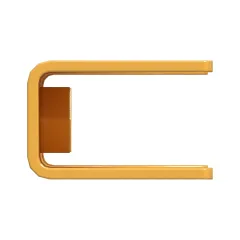 Caterpillar Cilindro Protector Clamp — vista en tres cuartos