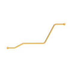 Caterpillar Front Axle Oil Cooler Lines Tube — three-quarter view