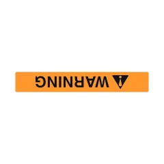 Caterpillar 100mm Length Warning Film — vista de três quartos
