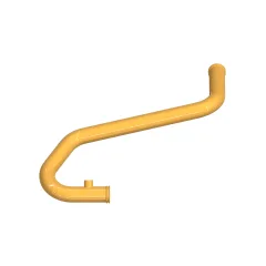 Caterpillar Tubo de linhas de água do motor de ID 60.2mm — vista de três quartos