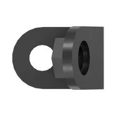 Caterpillar Clip Support Bracket — vista de três quartos