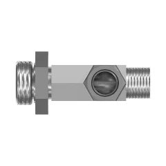 Caterpillar 7/16" X 9/16" X 1" Threaded Tee Adaptör — açılı görünüm