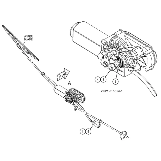 24 Volt Window Wiper Motor