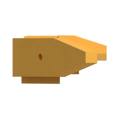 Caterpillar Idler Protector End — vista en tres cuartos