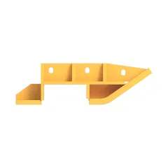 Caterpillar Idler Protector End — vista en tres cuartos