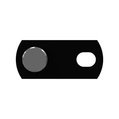 Caterpillar 50.7mm Outside Diameter Linkage Pin — three-quarter view