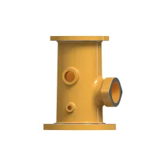 Caterpillar 360mm Long Water Line T- şekilli adaptörler — açılı görünüm