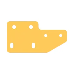 Caterpillar 5mm Thick Support Plate — açılı görünüm