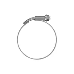 Caterpillar 106.9mm zu 111.3 Durchmesser Bent Bolt Clamp — Dreiviertelansicht