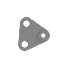 Caterpillar 2.5mm Condicionador de ar grosso Duct Mount Bracket — vista de três quartos