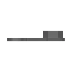 Caterpillar 2.5mm Condicionador de ar grosso Duct Mount Bracket — vista de três quartos