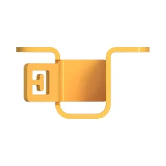 Caterpillar 5mm Thick Drive Axle Wiring MÉNSULA — vista en tres cuartos