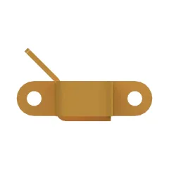 Caterpillar 5mm Thick Drive Axle Wiring MÉNSULA — vista en tres cuartos