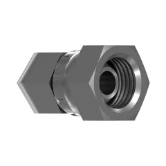 Caterpillar 17.46mm Hexagonal Akışkanlar 45 Derece Çelik Elbow Adapt — açılı görünüm