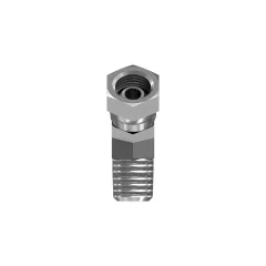 Caterpillar 17.46mm Hexagonal Akışkanlar 45 Derece Çelik Elbow Adapt — açılı görünüm