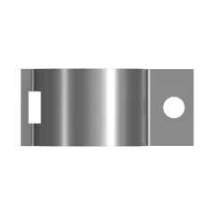 Caterpillar Single Tube Half Slot Clip — açılı görünüm