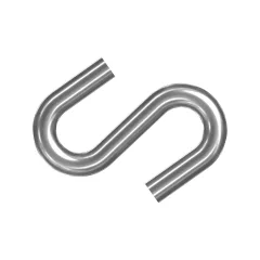 Caterpillar 4mm Diameter Steel S Hook — vue de trois quarts