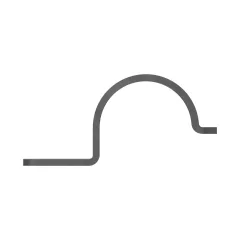 Caterpillar 35.56mm Diameter Top Clip — Dreiviertelansicht