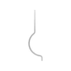 Caterpillar Single Tube P-Clip — açılı görünüm
