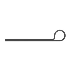 Caterpillar 6.35mm Internal Diameter Clip — açılı görünüm