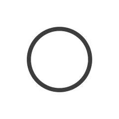Caterpillar 0.8mm Thick Round Gasket — vue de trois quarts
