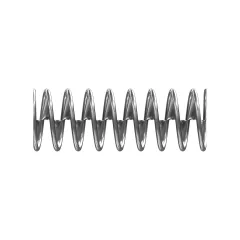 Caterpillar 35.05mm Outside Diameter Spring — three-quarter view