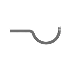 Caterpillar 44.45mm Innendurchmesser Single Tube Half Clip — Dreiviertelansicht
