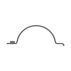 Caterpillar Hydraulique Lines Support — vue de trois quarts