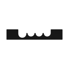 Caterpillar Multiple Tube Clamp — açılı görünüm