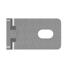 Caterpillar Clip Suporte Plate — vista de três quartos