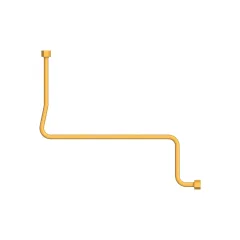 Caterpillar Tubo de linhas de óleo hidráulico interno 15.75mm — vista de três quartos