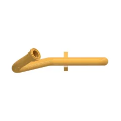 Caterpillar Tubo de tubo do refrigerador do óleo do freio do ID 34.8mm — vista de três quartos