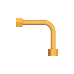 Caterpillar Hidrolik Kontrol Hatları Tube Assembly — açılı görünüm