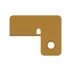 Caterpillar Hydrauliköl Kühler Linien Clip Montage Bracket — Dreiviertelansicht