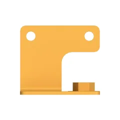 Caterpillar Hydrauliköl Kühler Linien Clip Montage Bracket — Dreiviertelansicht